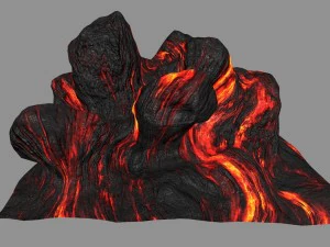 熔岩 3D 模型