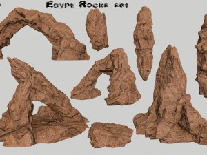 egyptrockset 3D मॉडल
