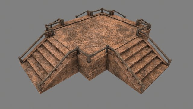 stairs 3D Model .c4d .max .obj .3ds .fbx .stl .blend 