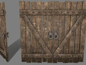 puerta medieval Modelo 3D