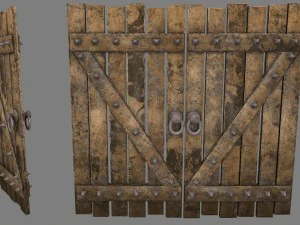中世のドア 3Dモデル