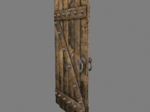中世のドア 3Dモデル