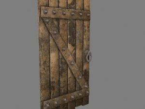 中世のドア 3Dモデル