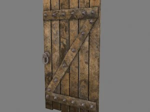 中世のドア 3Dモデル