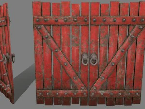 porta medievale Modello 3D
