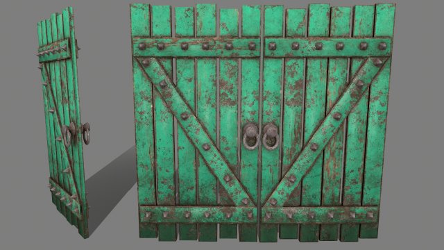 medievaldoor 3D Модель .c4d .max .obj .3ds .fbx .stl .blend