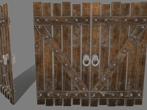 medievaldoor 3D मॉडल