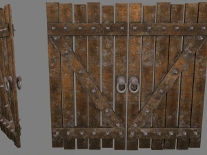 medievaldoor 3D मॉडल