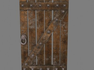 medievaldoor 3D मॉडल