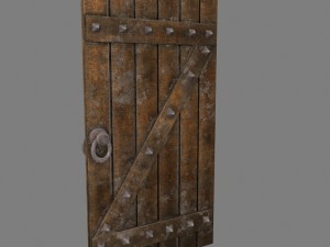 medievaldoor 3D मॉडल