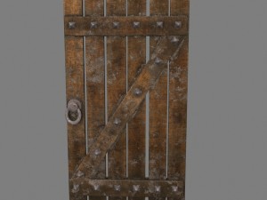 medievaldoor 3D मॉडल
