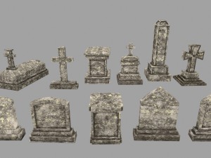 tombstone 3Dモデル