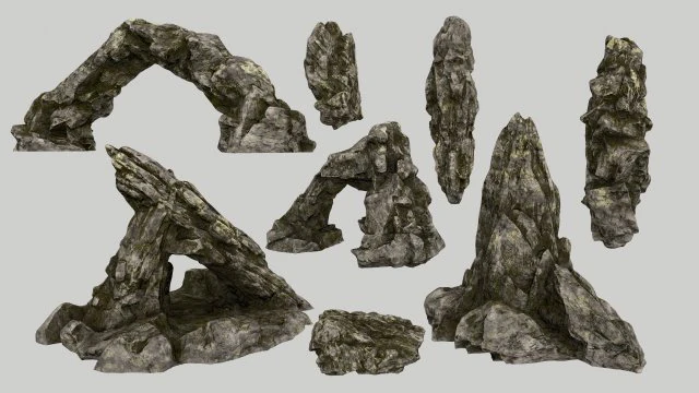 rocks 3D Model .c4d .max .obj .3ds .fbx .stl .blend 