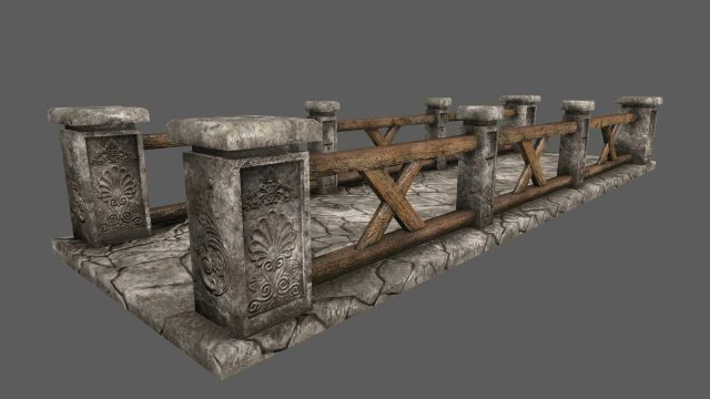 bridge 3D Model .c4d .max .obj .3ds .fbx .stl .blend 