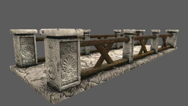 bridge 3D Model .c4d .max .obj .3ds .fbx .stl .blend 