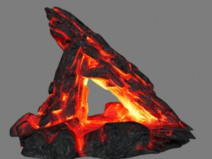 lava rocks 3D Модель