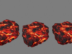 lava rocks 3D Модель