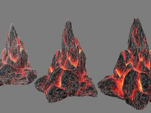 lava rocks 3D Model