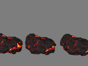lava rocks 3D Модель