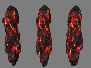 lava rocks 3D Модель