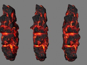 lava rocks 3D Модель