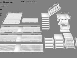 stairs 3D मॉडल
