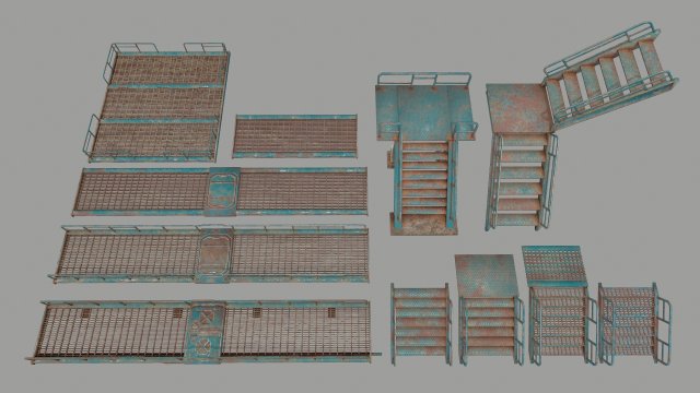 stairs 3D 모델 .c4d .max .obj .3ds .fbx .stl .blend 