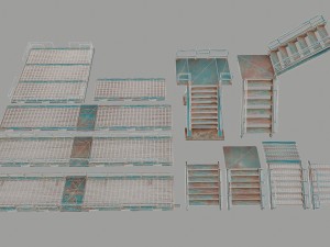 stairs 3D 모델