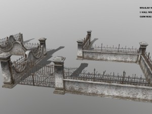 wall set 3D Model