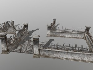 wall set 3D मॉडल