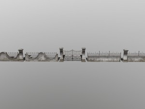 wall set 3D मॉडल