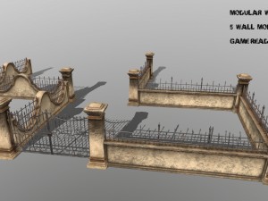 wall set 3D Model