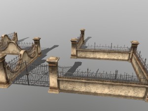 wall set Model 3D