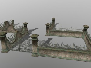 wall set 3D मॉडल