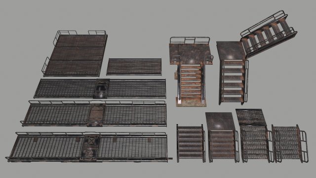 stairs 3D 모델 .c4d .max .obj .3ds .fbx .stl .blend 