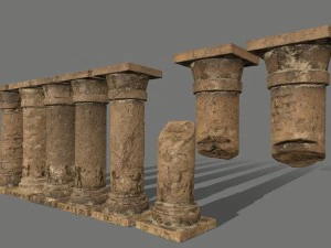 pillar set 3D Model