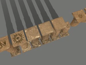 pillar set 3D Model