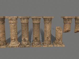 pillar set 3D Model