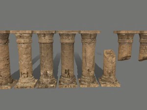 pillar set 3D Model