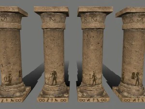 pillar set 3D Model