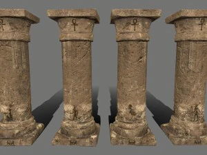 pillar set 3D Model