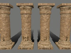 pillar set 3D Model