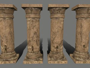 pillar set 3D Model