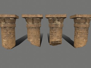 pillar set 3D Model
