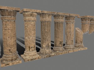 pillar set 3D Model