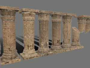 pillar set 3D Model