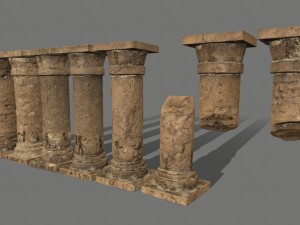 pillar set 3D Model