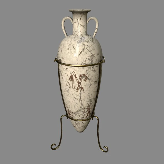 vase 2 3D Model .c4d .max .obj .3ds .fbx .stl .blend 