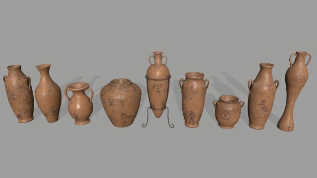 vase 1 3D Model .c4d .max .obj .3ds .fbx .stl .blend 