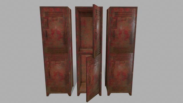 locker Model 3D .c4d .max .obj .3ds .fbx .stl .blend 